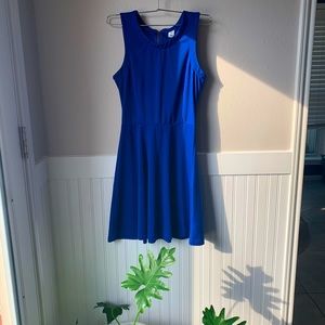 Old Navy Blue Zip Up Midi Dress